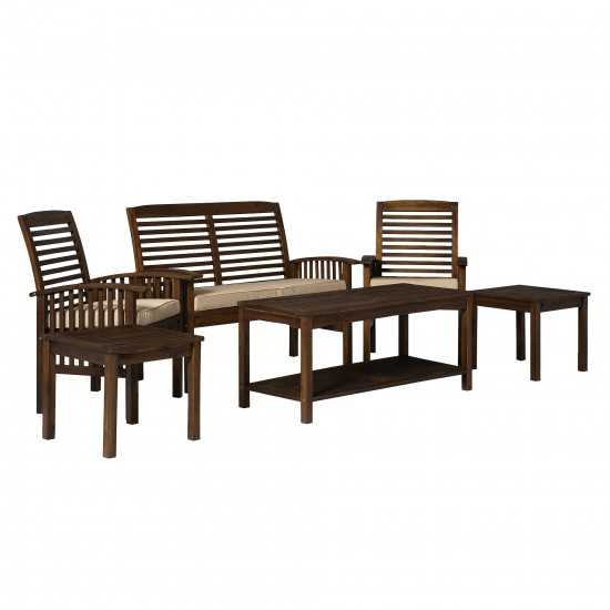 Outdoor Chat Set - Dark Brown, OGWLSCH6DB