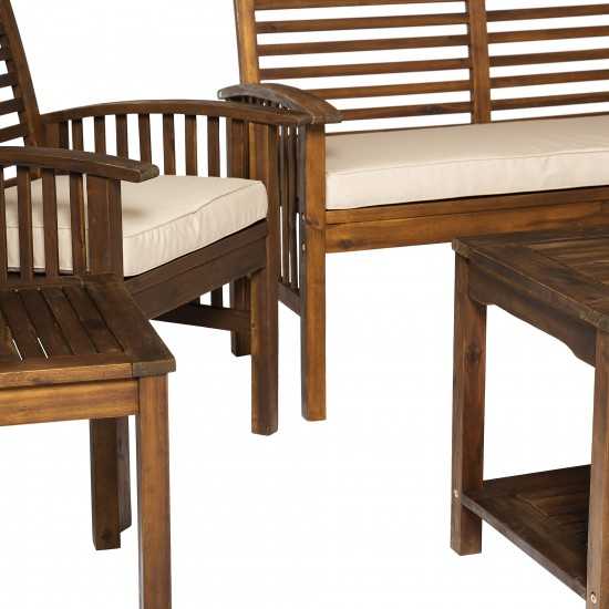 Outdoor Chat Set - Dark Brown, OGWLSCH6DB