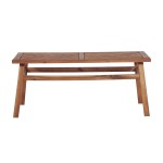 Vincent Patio Wood Coffee Table - Brown