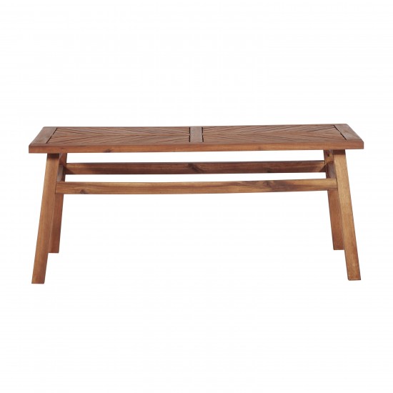 Vincent Patio Wood Coffee Table - Brown