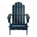 Patio Wood Adirondack Chair - Navy Blue Wash