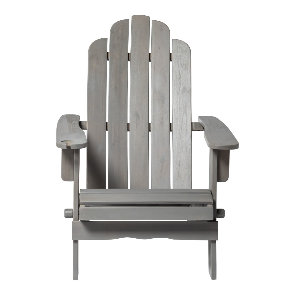 Patio Wood Adirondack Chair - Gray Wash