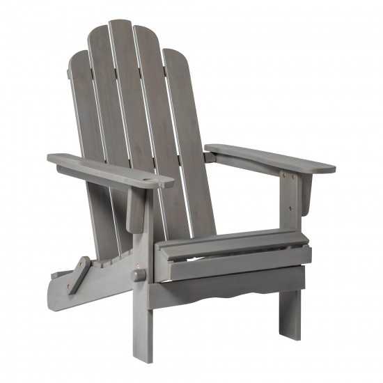 Patio Wood Adirondack Chair - Gray Wash