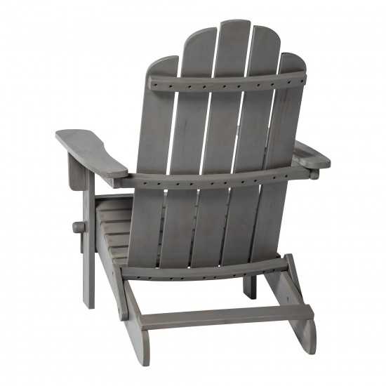 Patio Wood Adirondack Chair - Gray Wash