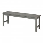 Acacia Wood Patio Dining Bench - Grey Wash