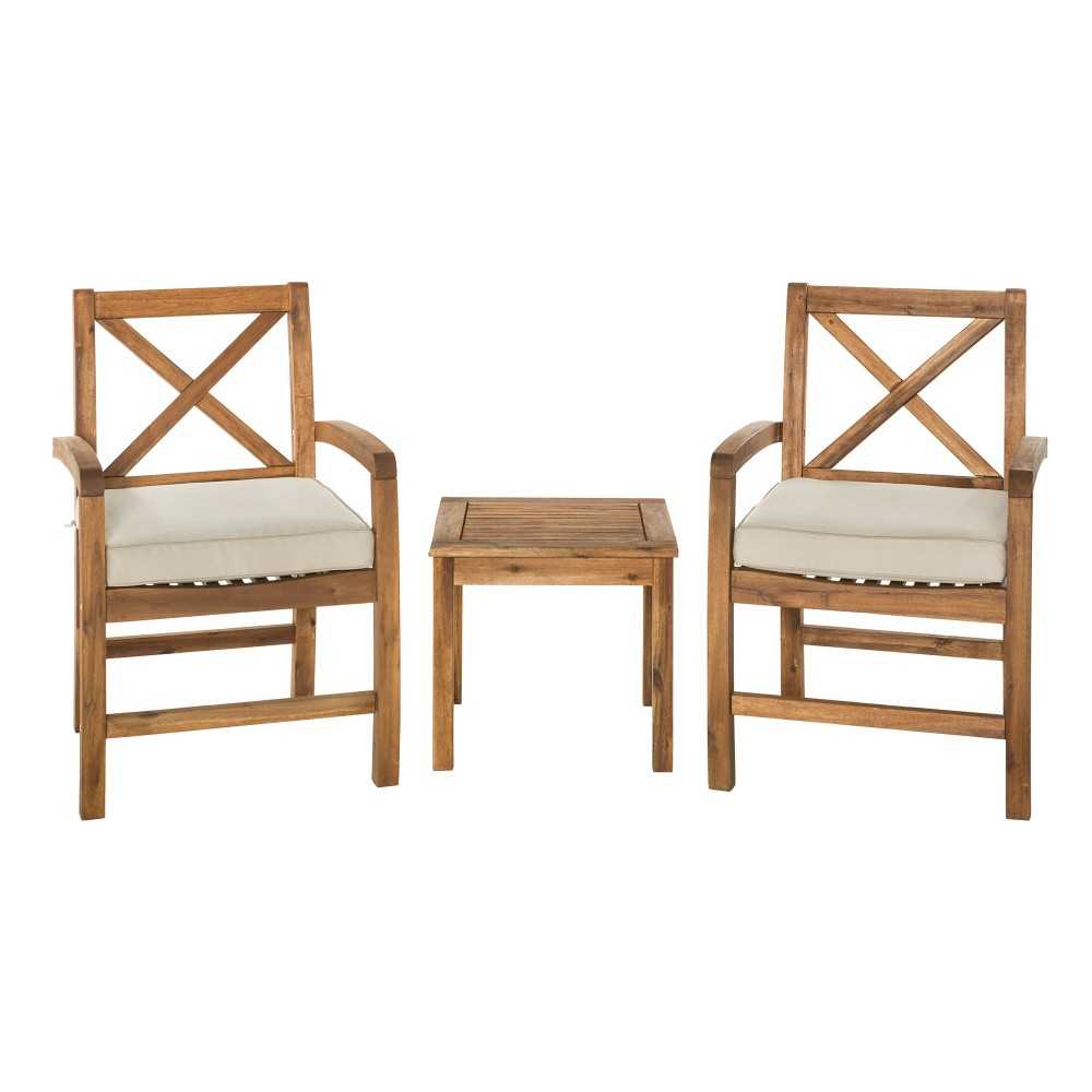 Patio Conversation Set - Brown