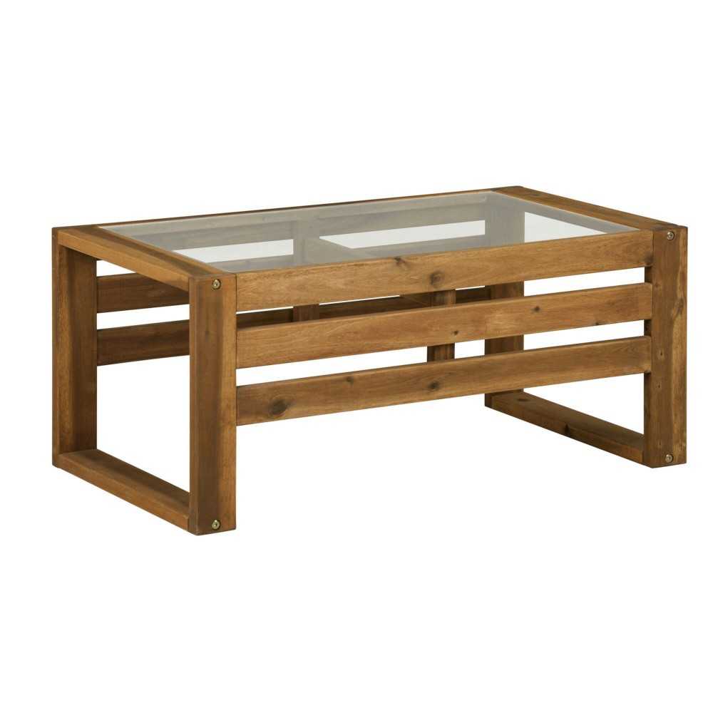 Modern Patio Coffee Table - Brown