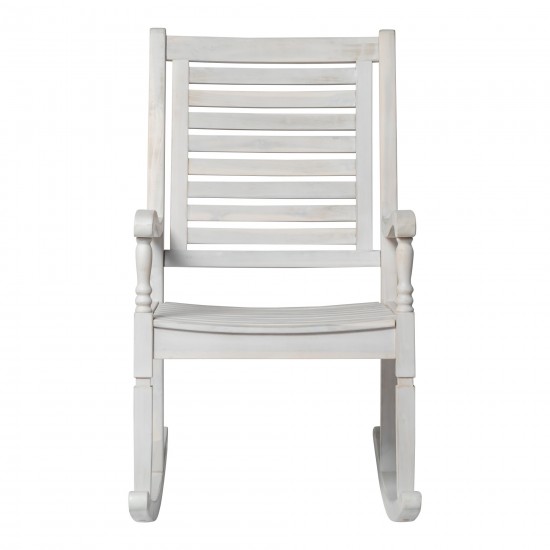 Patio Wood Rocking Chair - White Wash