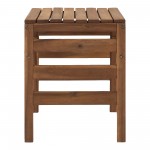 Sanibel Modular Outdoor Acacia Side Table - Brown