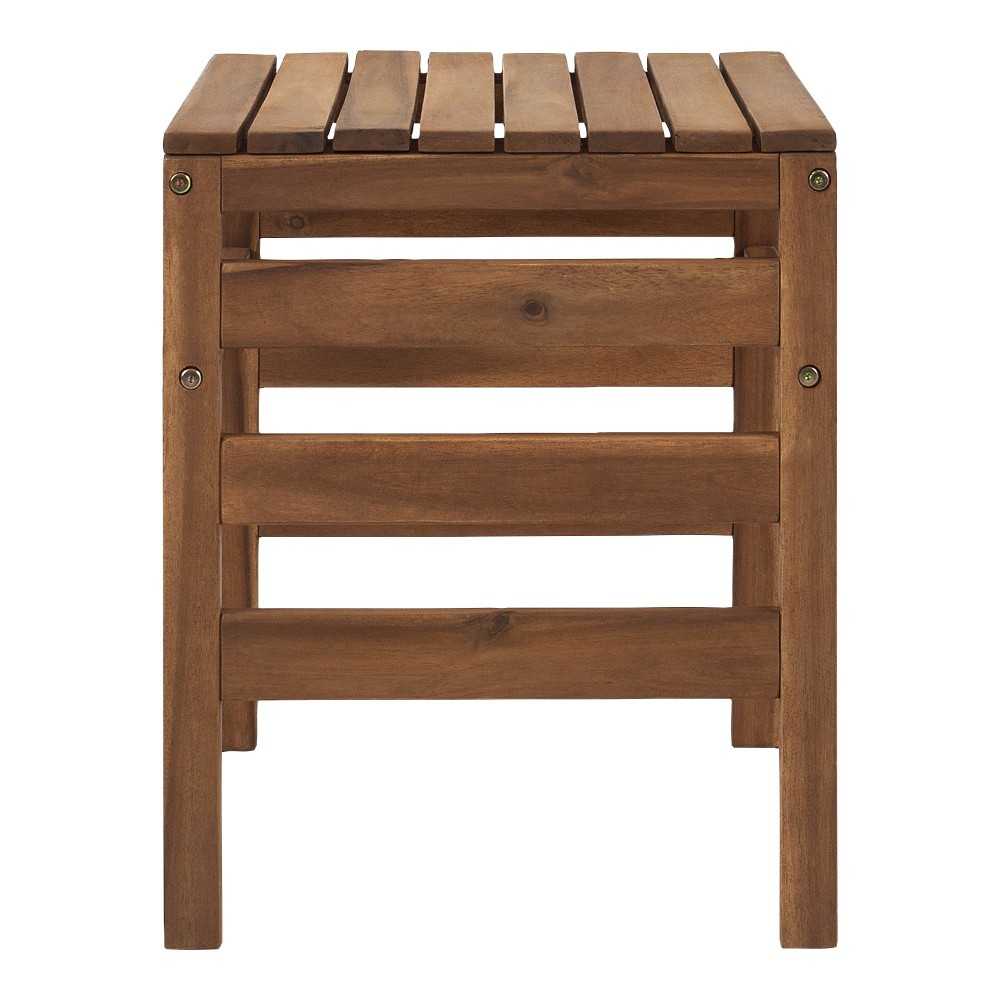 Sanibel Modular Outdoor Acacia Side Table - Brown