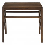 Sanibel Modular Outdoor Acacia Side Table - Dark Brown