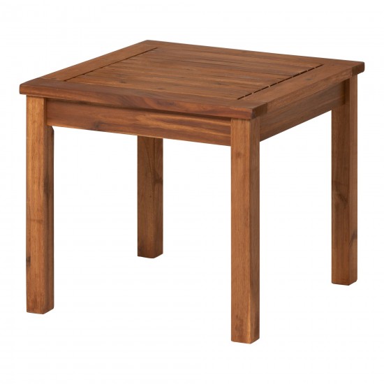20" Simple Outdoor Side Table - Brown