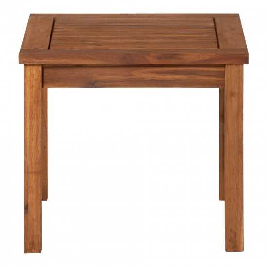 20" Simple Outdoor Side Table - Brown