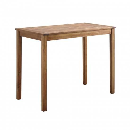 Acacia Wood Counter Height Table - Brown