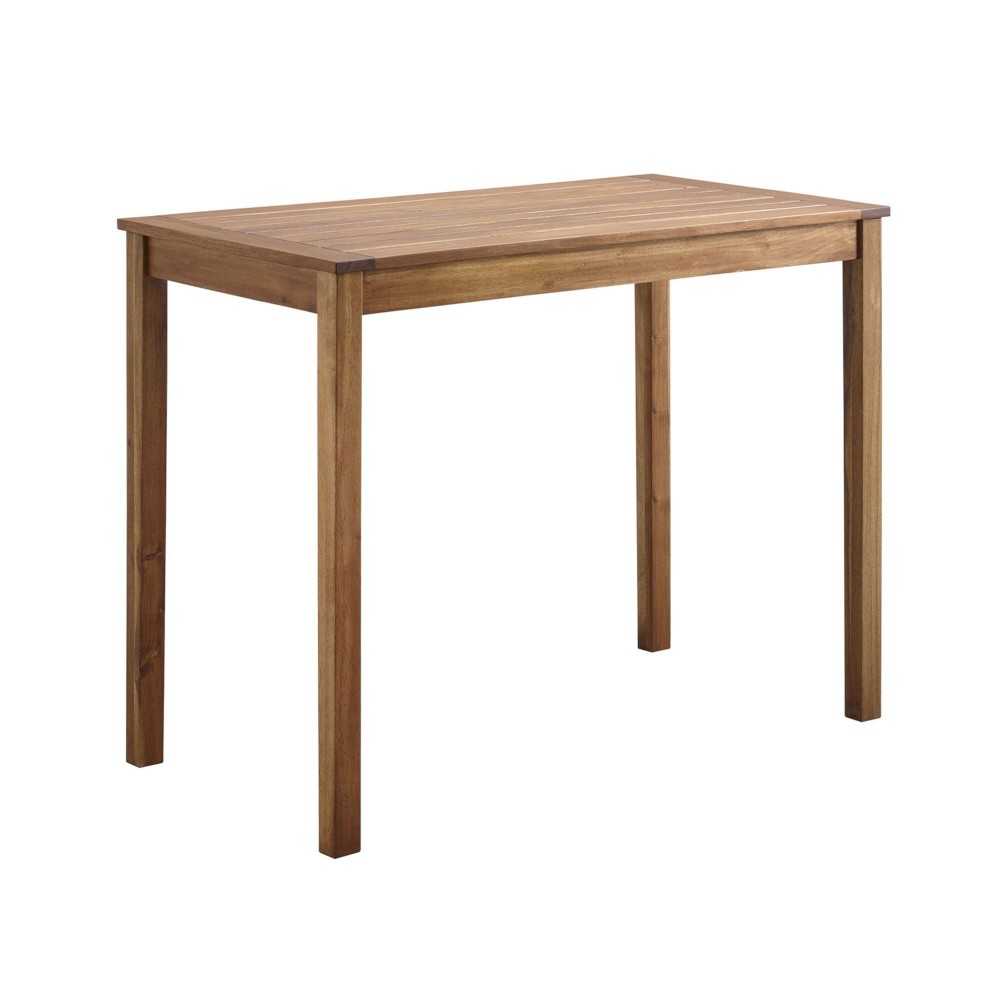 Acacia Wood Counter Height Table - Brown Acacia Wood Counter Height Table - Brown