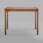 Acacia Wood Counter Height Table - Brown