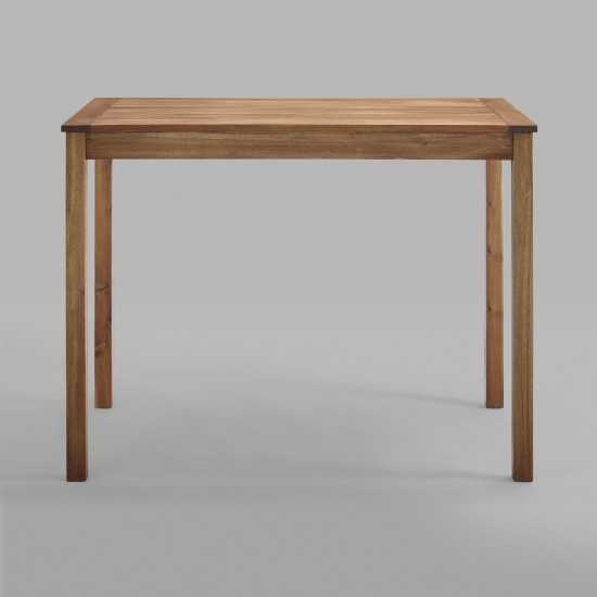 Acacia Wood Counter Height Table - Brown