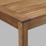 Acacia Wood Counter Height Table - Brown
