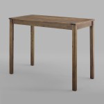 Acacia Wood Counter Height Table - Dark Brown