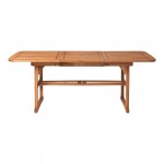 Acacia Wood Outdoor Patio Butterfly Dining Table - Brown