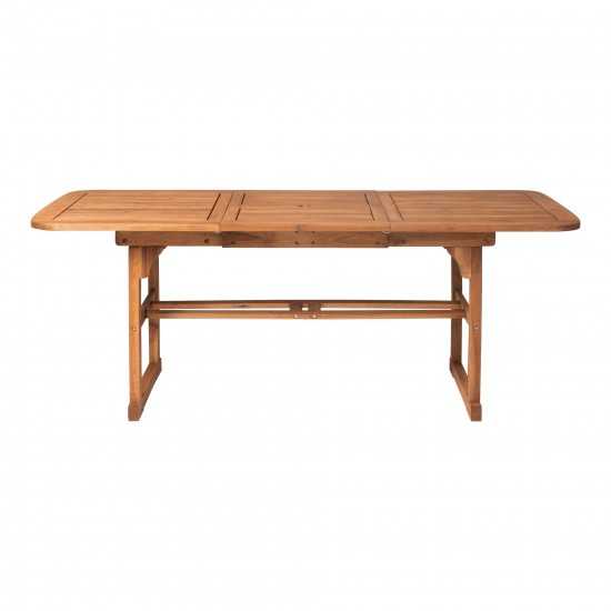Acacia Wood Outdoor Patio Butterfly Dining Table - Brown