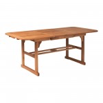 Acacia Wood Outdoor Patio Butterfly Dining Table - Brown