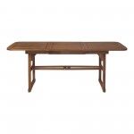 Acacia Wood Outdoor Patio Butterfly Dining Table - Dark Brown