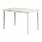 5-Piece Solid Wood Farmhouse Dining Set - White/Grey