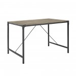 Angle Iron 48" Industrial Wood Dining Table - Driftwood