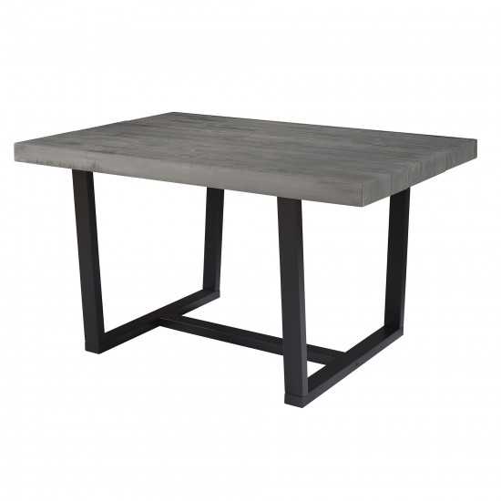 Durango 52" Distressed Solid Wood Dining Table - Grey