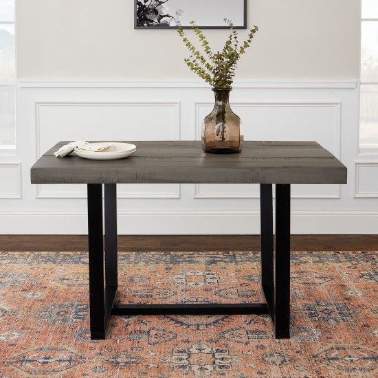 Durango 52" Distressed Solid Wood Dining Table - Grey