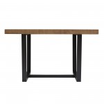 Durango 52" Distressed Solid Wood Dining Table - Rustic Oak