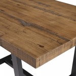 Durango 52" Distressed Solid Wood Dining Table - Rustic Oak