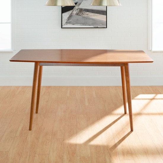 60" Mid Century Wood Dining Table - Acorn