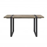 Urban Blend 60" Industrial Metal Leg Wood Dining Table - Driftwood