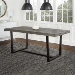 Durango 72" Rustic Solid Wood Dining Table - Grey