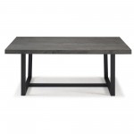 Durango 72" Rustic Solid Wood Dining Table - Grey