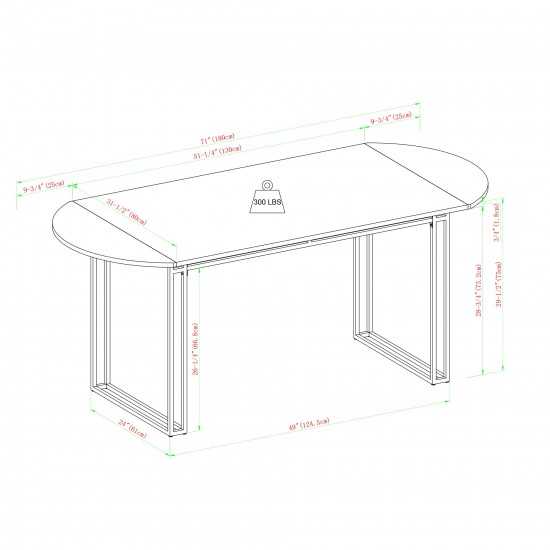 Weber 72" Oval Drop Leaf Dining Table - Birch