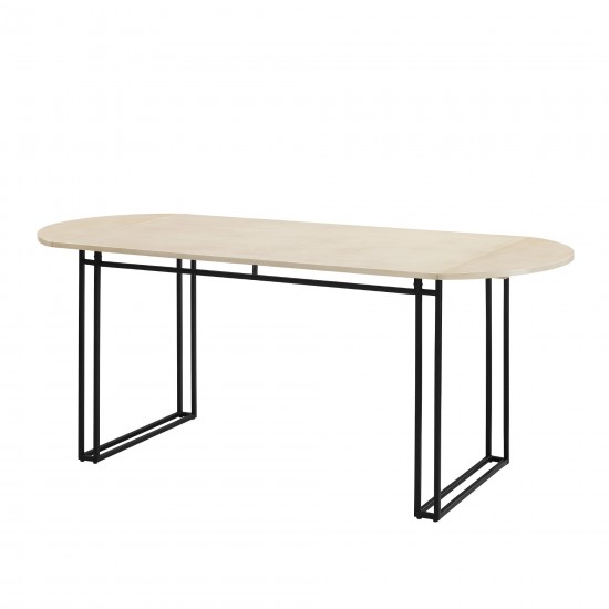 Weber 72" Oval Drop Leaf Dining Table - Birch