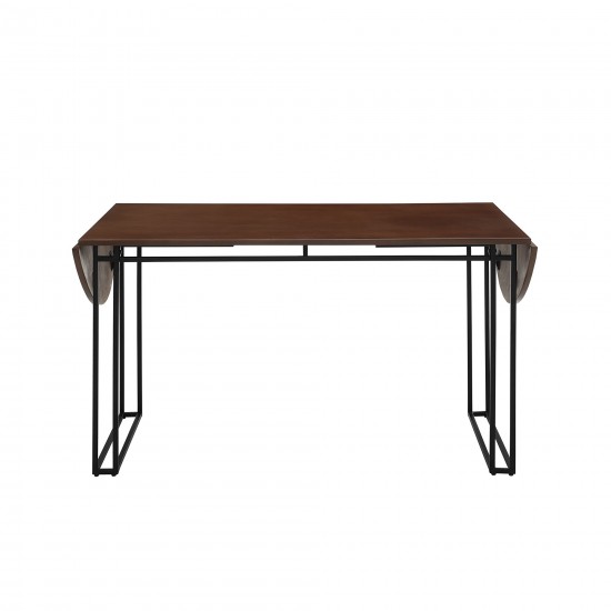 Weber 72" Oval Drop Leaf Dining Table - Walnut