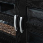Cordoba 44" 2 Door Wood Corner TV Stand - Black