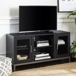 Avenue 52" Modern TV Stand - Black