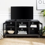 Avenue 52" Modern TV Stand - Black