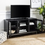 Avenue 52" Modern TV Stand - Black