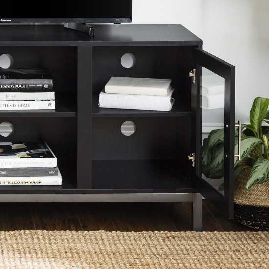 Avenue 52" Modern TV Stand - Black