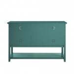 52" Wood Sideboard -  Antique Dark Teal