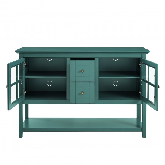 52" Wood Sideboard -  Antique Dark Teal