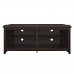 58" Transitional Wood Corner TV Stand - Espresso