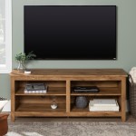 58" Simple Wood TV Stand - Barnwood