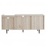 Lincoln 58" Modern Storage TV Stand - Birch